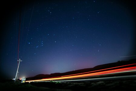 Highway night road