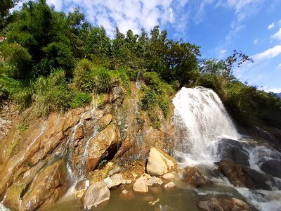 SaPa is a town in the Hoang Lien Son Mountain in Vietnam photo