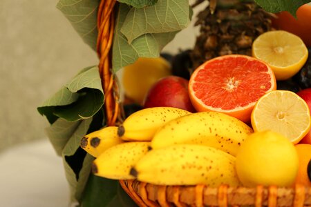 Banana lemon orange peel