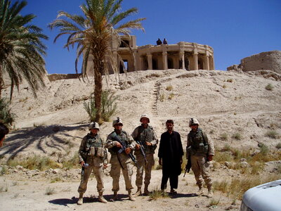 American Soldiers outside the Citadel of Alexander photo