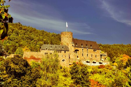 Ancient architecture blue sky photo