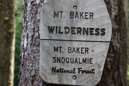 Sign for Mount Baker photo
