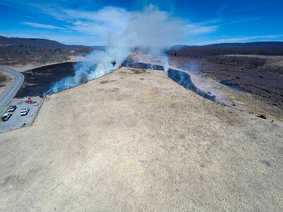 Aerial shot of prescribed burn-1