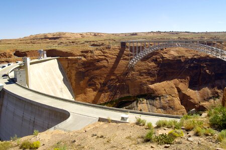 Steel bridge construction arizona photo