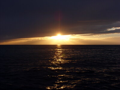 sunset in portovenere photo