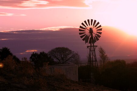 Sunset hues rural