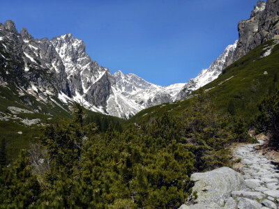 High mountain Scenery in Slovakia photo
