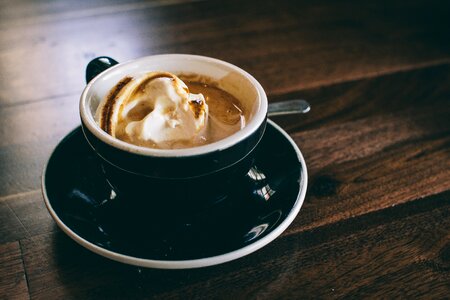 Cream latte espresso photo