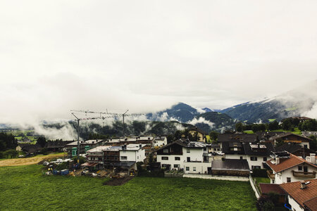 Village Morning Waft Of Mist photo