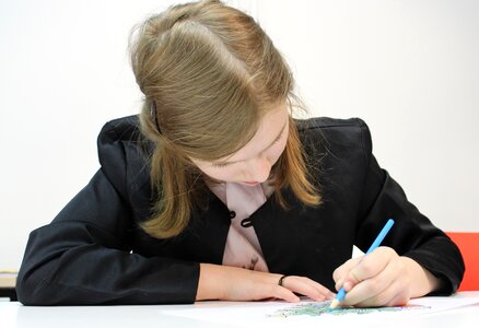 Attractive blonde businessperson photo