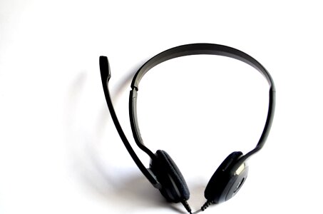 Black device headphones