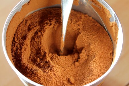 Instant coffee quick coffee powder photo