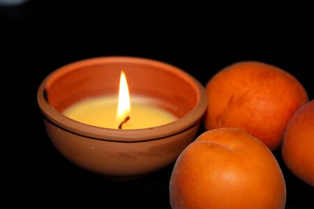 Candle flame wax