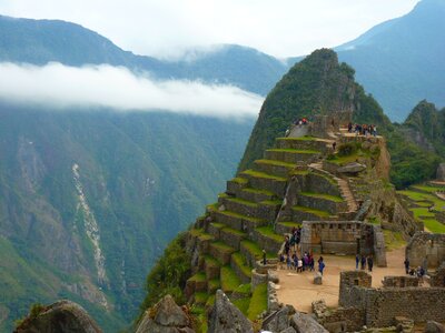 Ruined city peru inca photo