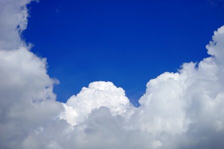 White blue cumulus photo