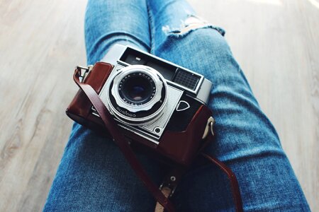 Antique beautiful photo camera