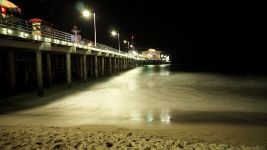 Water shore night photo