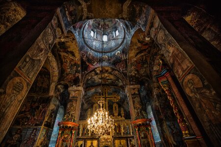 Monastery orthodox inside photo