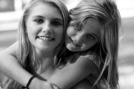 Sisters young beautiful photo