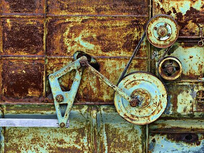 Drive mechanism reaping machine ancient