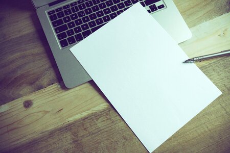 Office Notebook White Paper photo