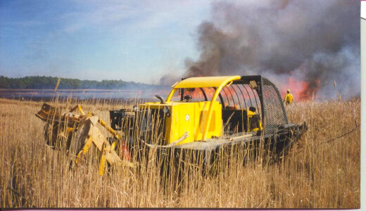 Prescribed burn at Chesapeake Marshlands National Wildlife Refuge Complex