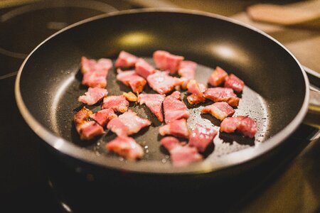 Bacon in Drying Pan photo