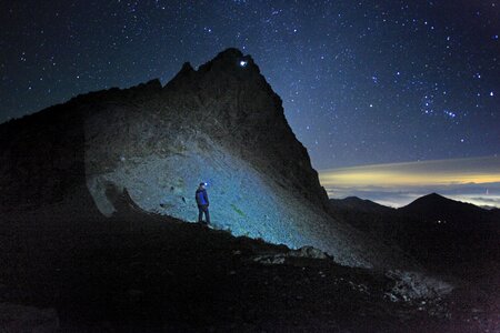 Northern alps starry sky star