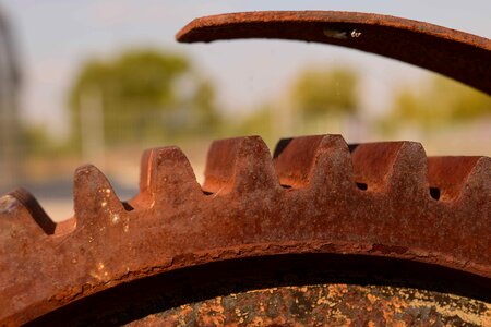 Brown cast iron detail