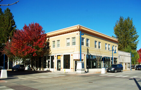 Building in downtown Sherwood, Oregon photo