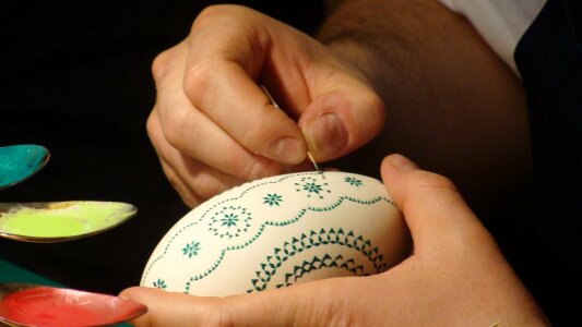 Sorbian easter egg painted