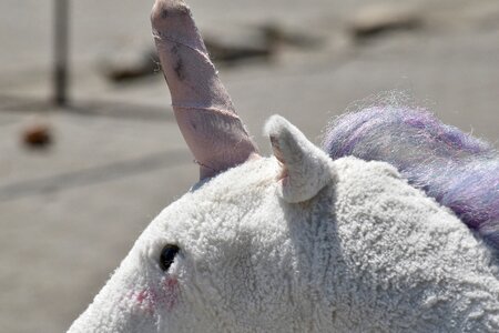 Horn horse plush