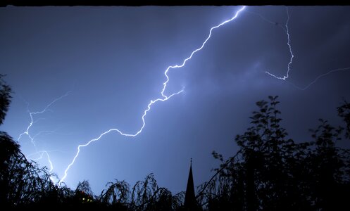 Lightning storm Free photos