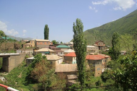 A historic quarter in a mountainous village Rutul