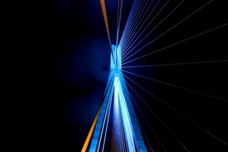 Bridge light night photo