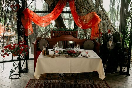 Romantic cafeteria restaurant