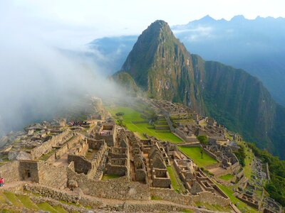 Ruined city peru inca photo