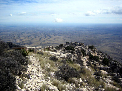 Guadalupe Peak Trail and View photo