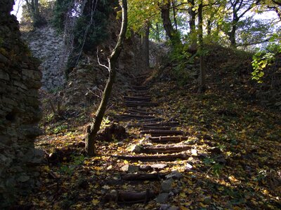 Stairs castle ruins photo