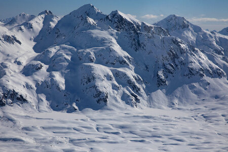 Main Kodiak Island mountain range photo