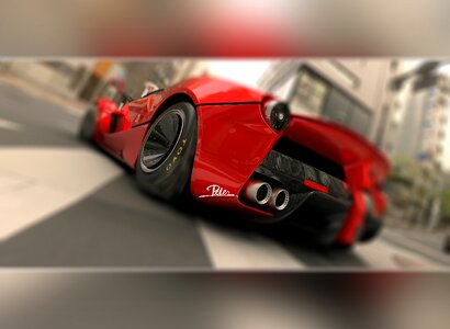 Cool red sports car