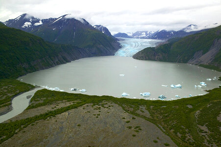 Melting glacier photo