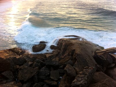 Rio de janeiro beach stones photo