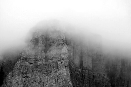Fog mountain nature
