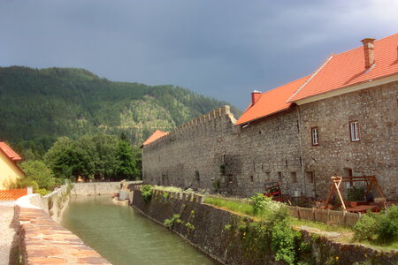 Moat in Friesach, Carinthia photo