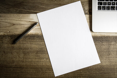 Notebook White Office Paper photo