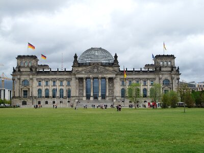 Glass dome building germany