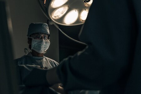 Surgeon in Scrubs Operating photo