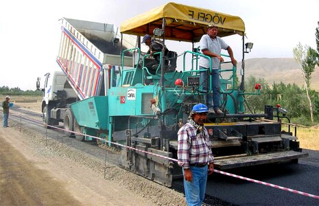 Construction construction worker leading