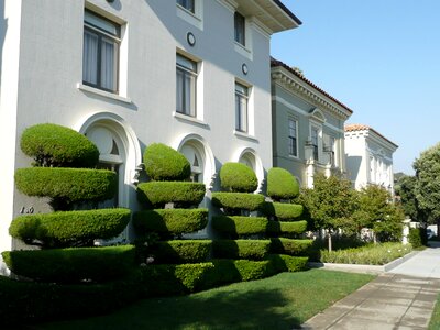 Building facade landscaping